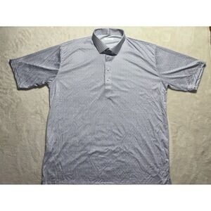 NEW Collars And Co Print All Over Short Sleeve Polo Relaxed Fit Men's 2XL